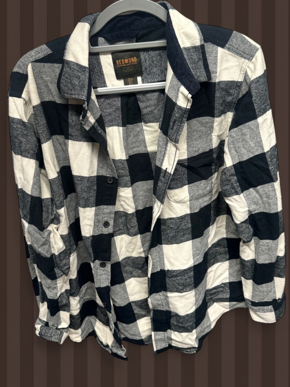 Redmond Black & Cream Buffalo Plaid Button-Up Shirt